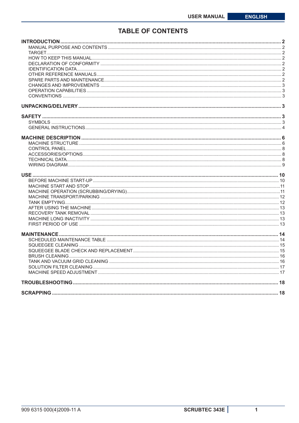 Nilfisk-ALTO SCRUBTEC 343E User Manual | Page 39 / 76