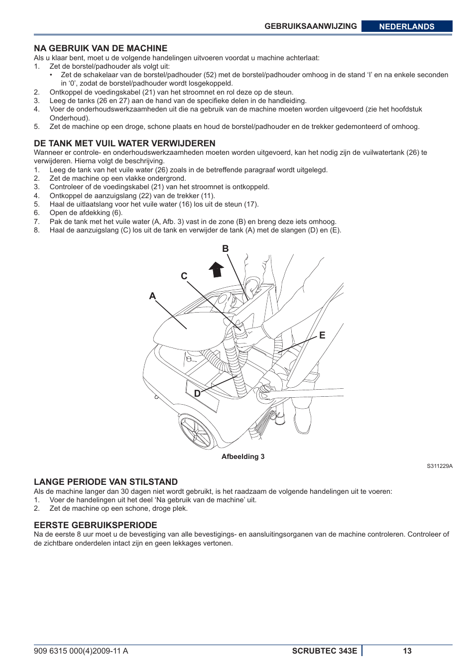 Ac b d e | Nilfisk-ALTO SCRUBTEC 343E User Manual | Page 69 / 76