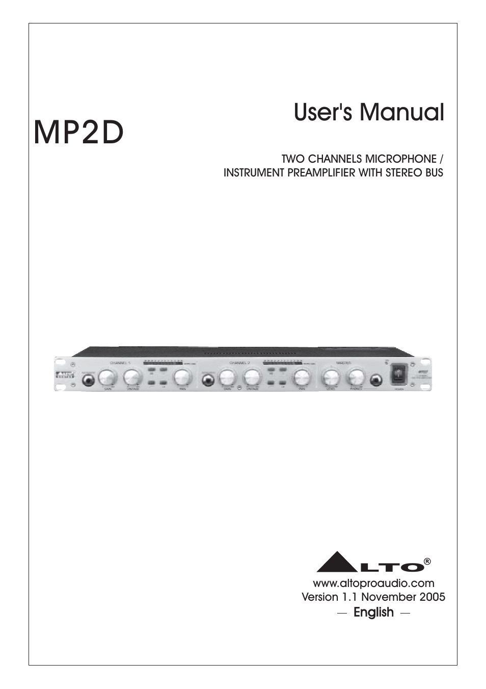 Nilfisk-ALTO MP2D User Manual | 12 pages