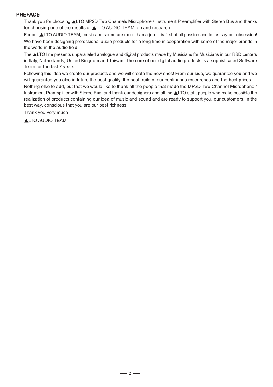 Nilfisk-ALTO MP2D User Manual | Page 3 / 12