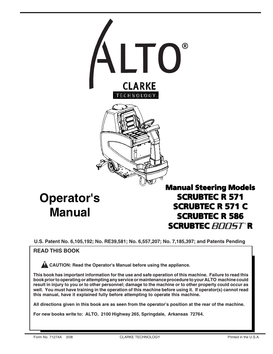 Nilfisk-ALTO R 571 User Manual | 72 pages