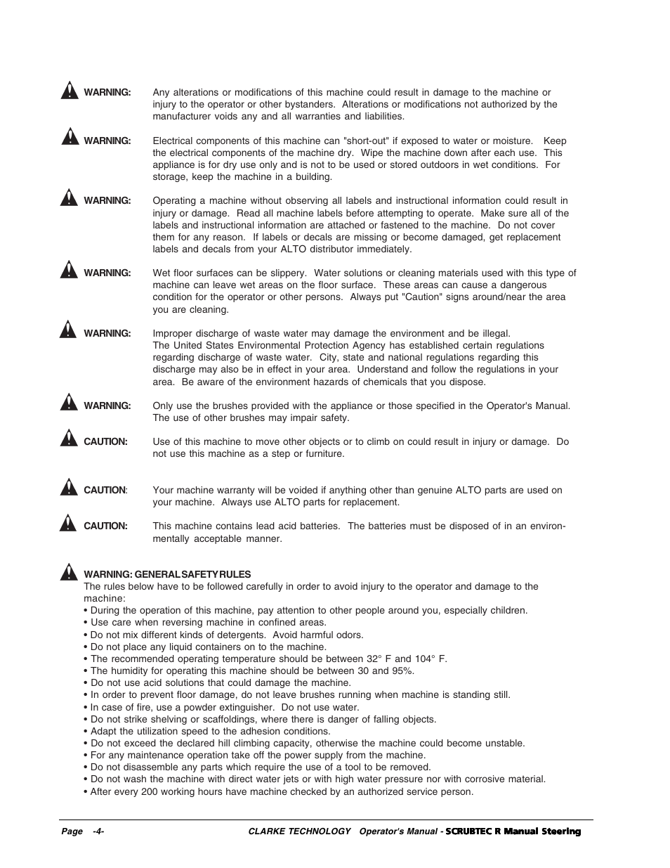 Nilfisk-ALTO R 571 User Manual | Page 4 / 72