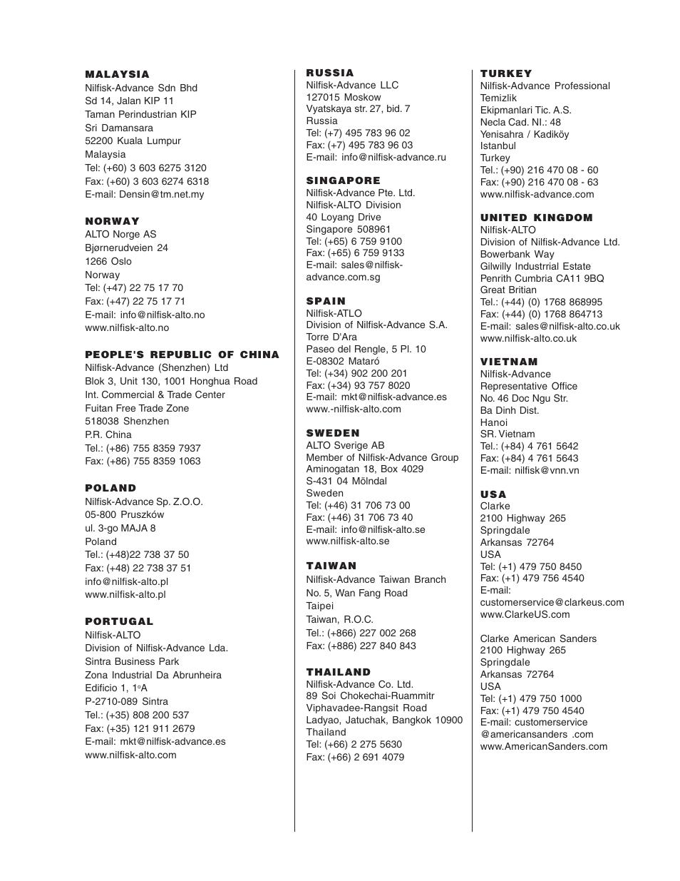 Nilfisk-ALTO R 571 User Manual | Page 71 / 72