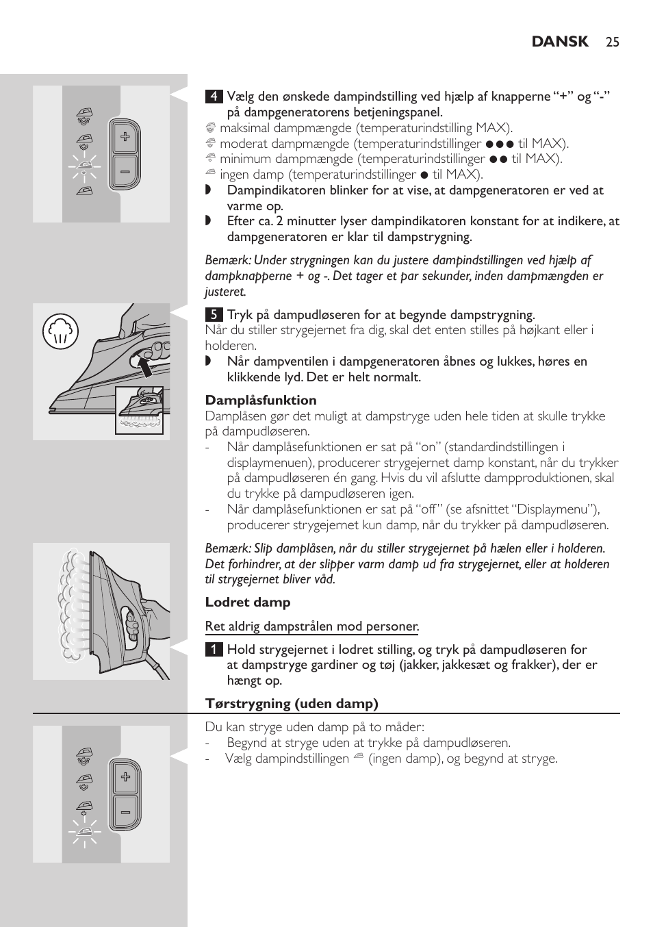 Philips Dampfbügelstation User Manual | Page 25 / 194