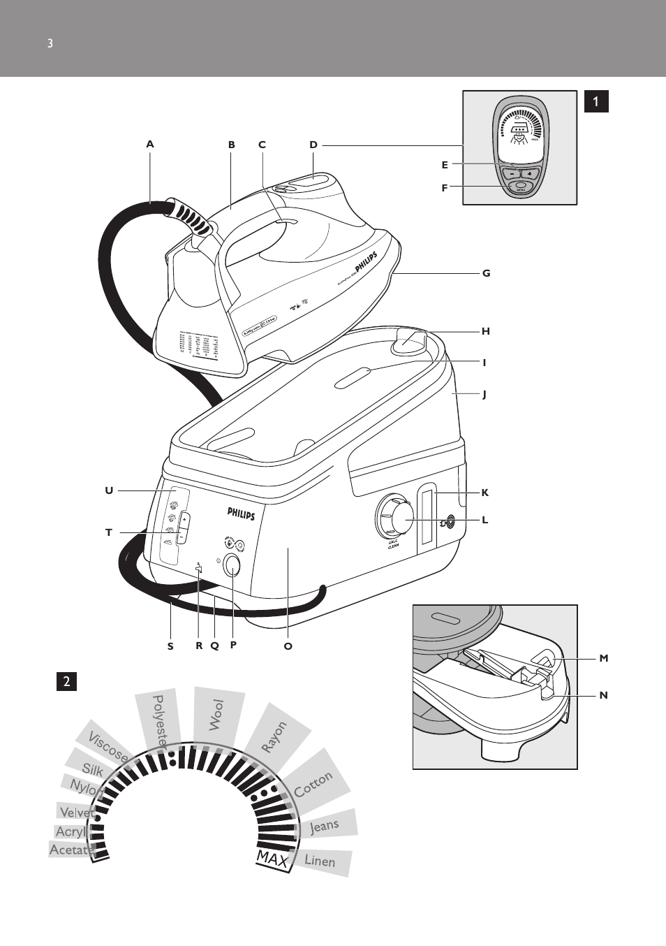 Philips Dampfbügelstation User Manual | Page 3 / 194