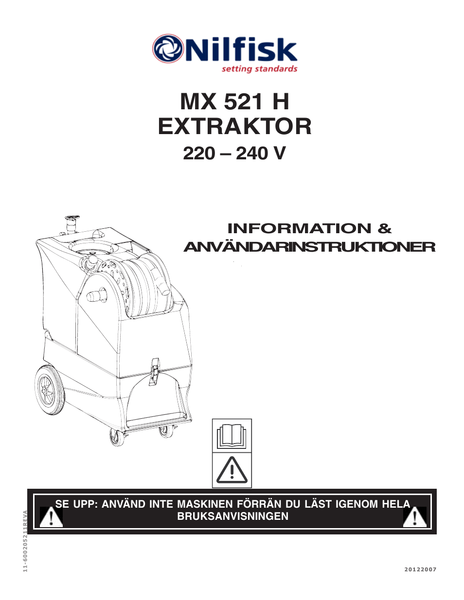 Mx 521 h extraktor | Nilfisk-ALTO MX 521 H User Manual | Page 51 / 80