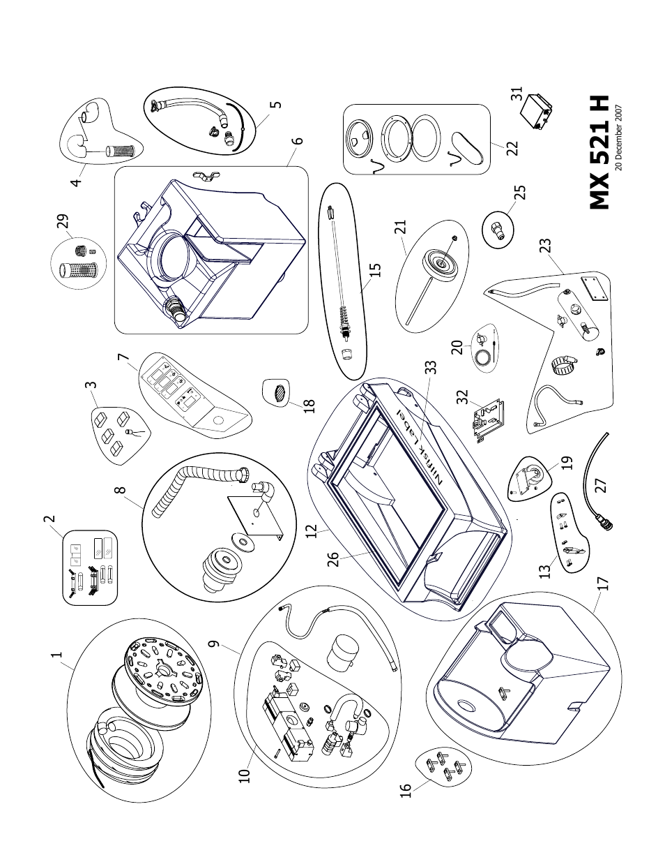 Mx 521 h | Nilfisk-ALTO MX 521 H User Manual | Page 6 / 80