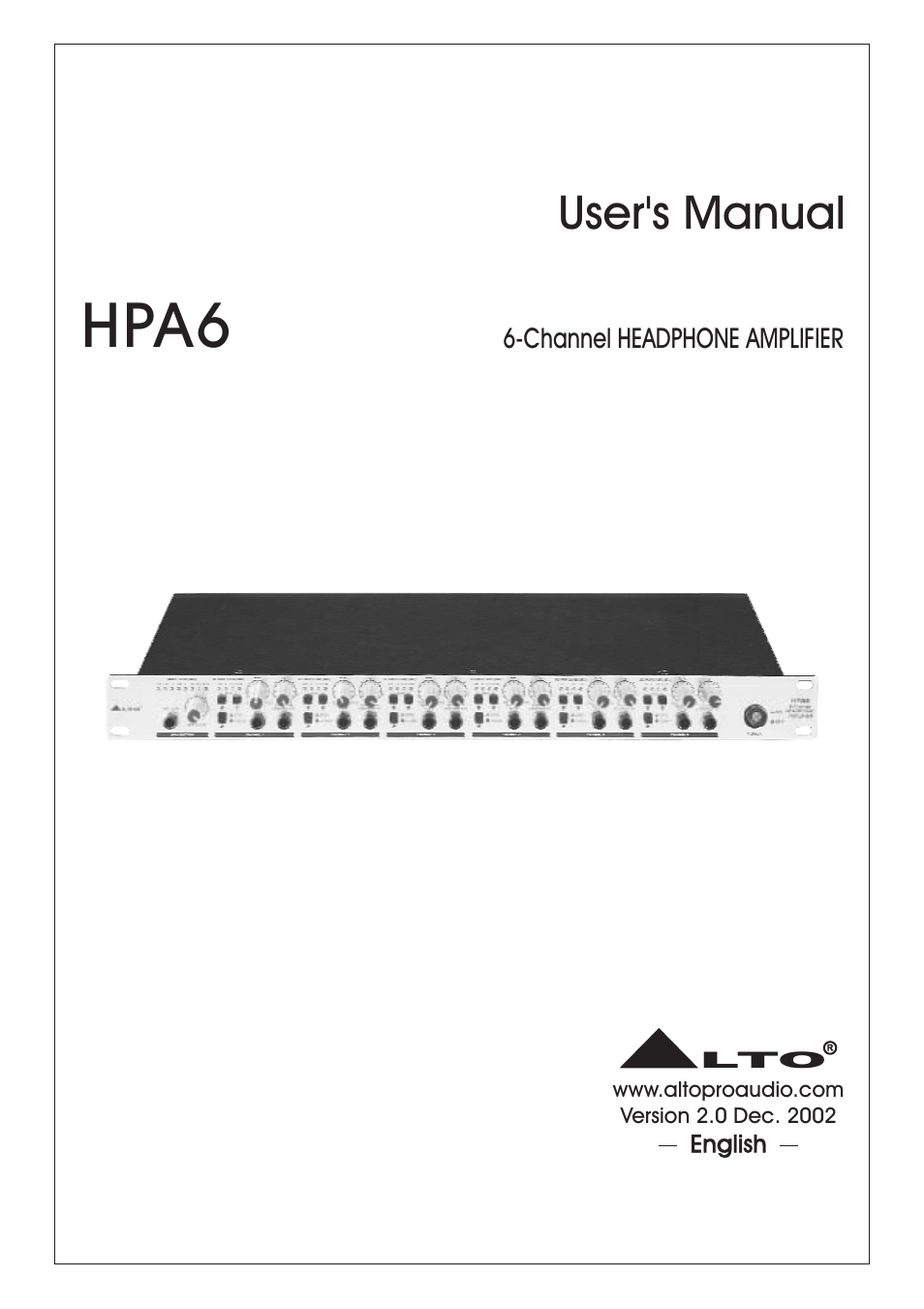Nilfisk-ALTO HPA6 User Manual | 14 pages