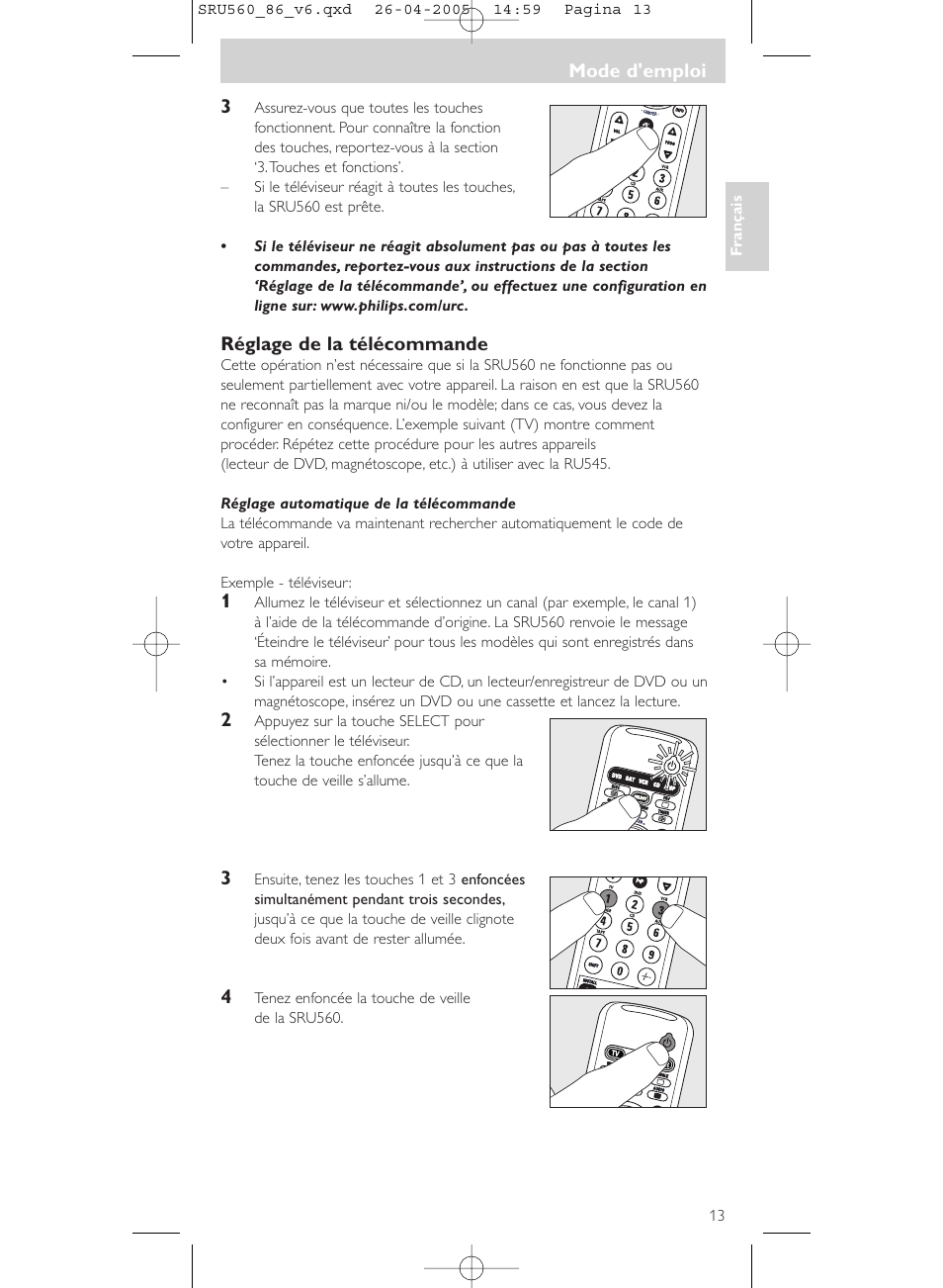 Philips Universal-Fernbedienung User Manual | Page 13 / 84