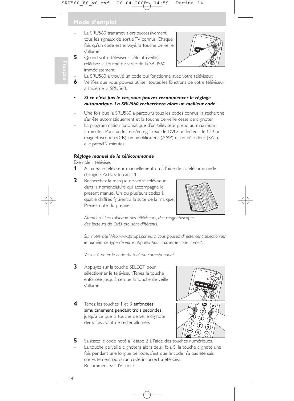 Philips Universal-Fernbedienung User Manual | Page 14 / 84