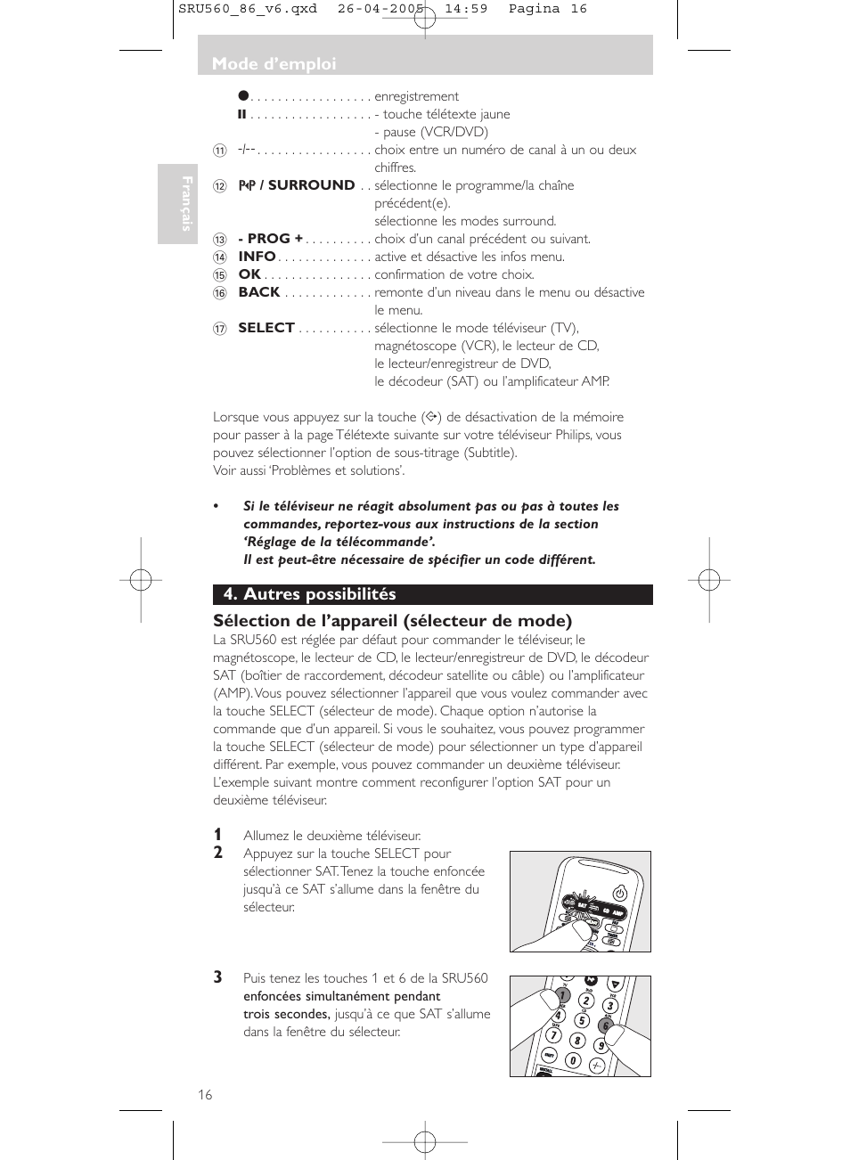 Philips Universal-Fernbedienung User Manual | Page 16 / 84