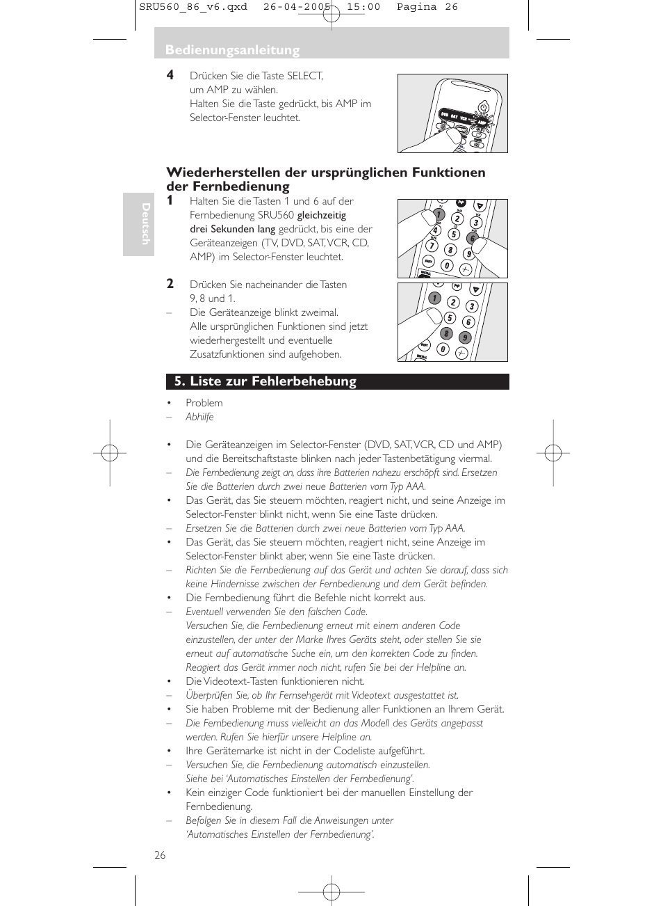 Philips Universal-Fernbedienung User Manual | Page 26 / 84