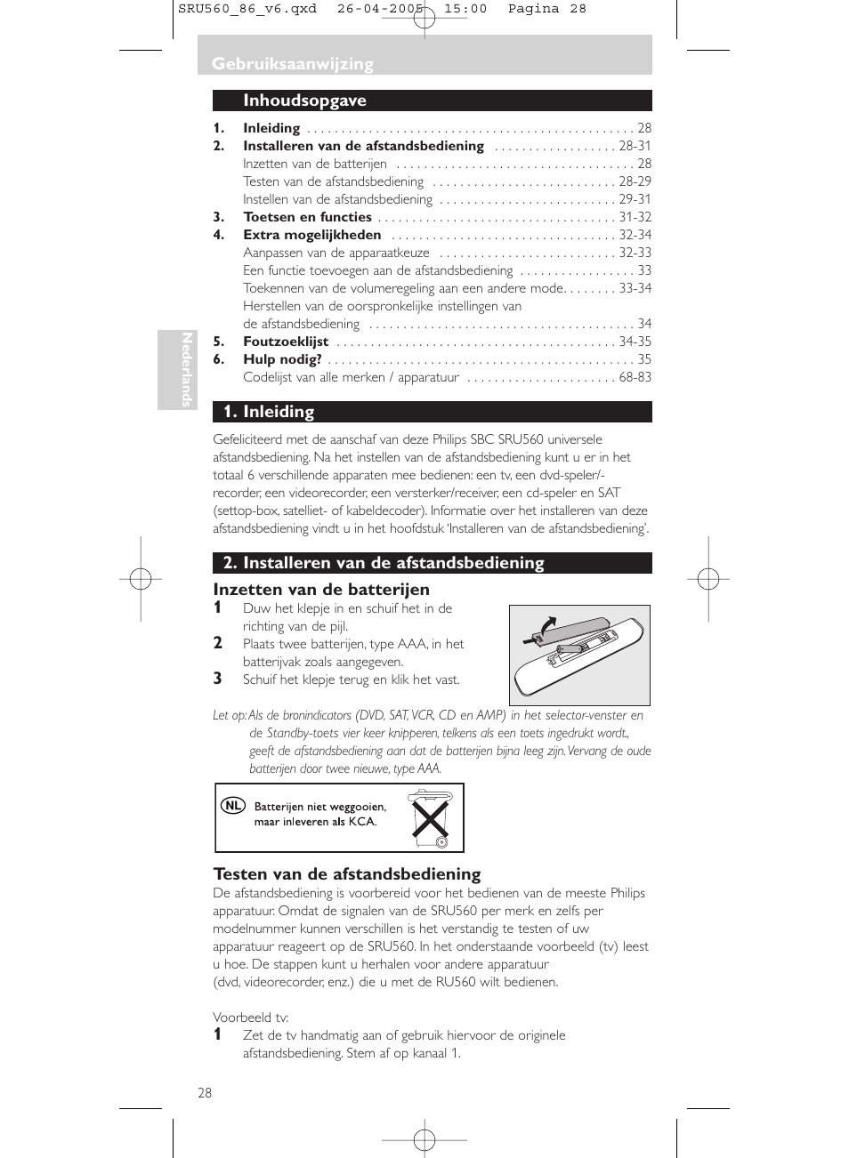 Philips Universal-Fernbedienung User Manual | Page 28 / 84