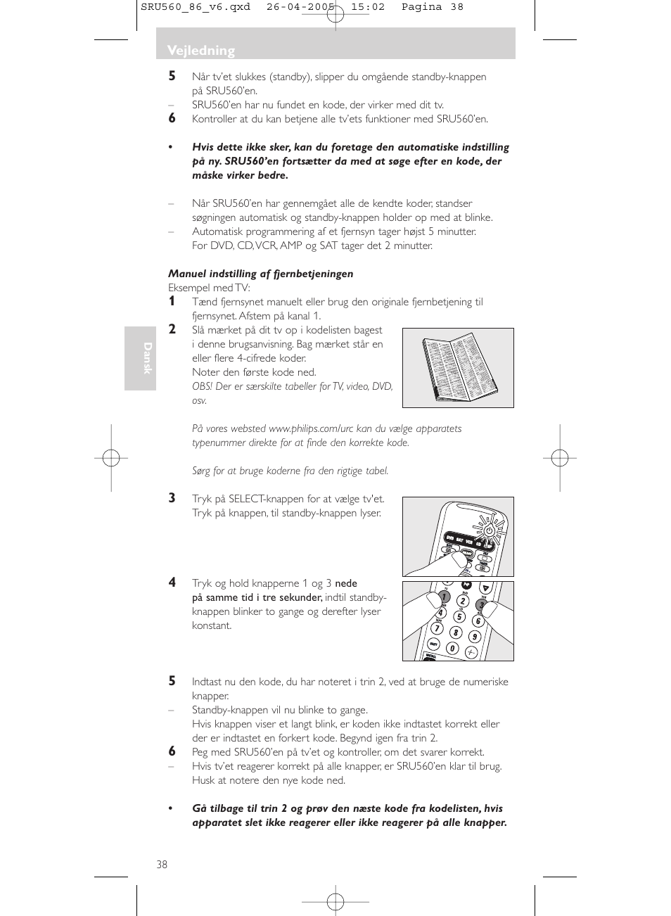 Philips Universal-Fernbedienung User Manual | Page 38 / 84