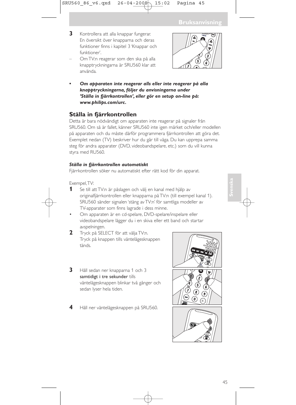 Philips Universal-Fernbedienung User Manual | Page 45 / 84