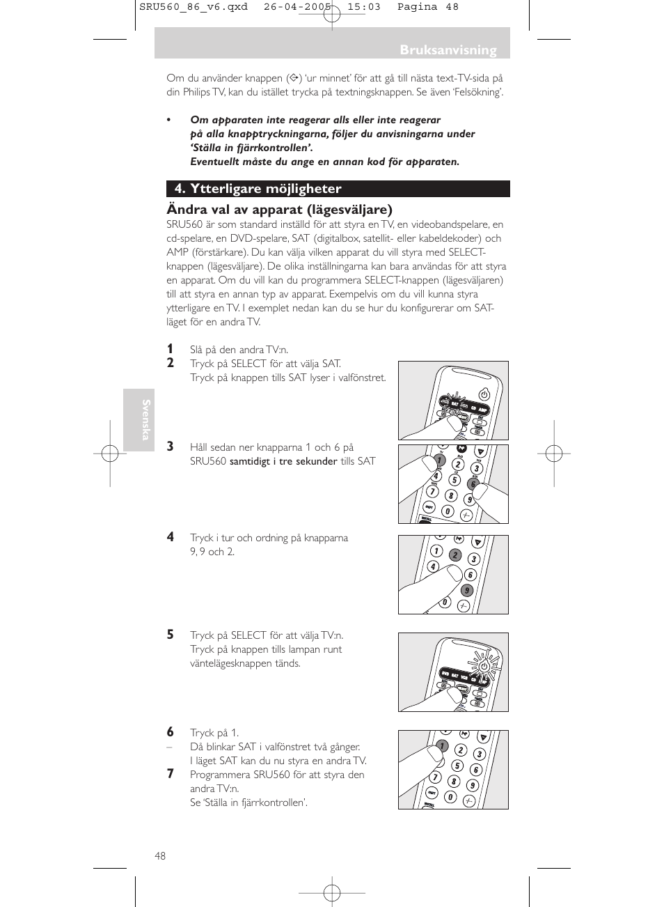 Philips Universal-Fernbedienung User Manual | Page 48 / 84