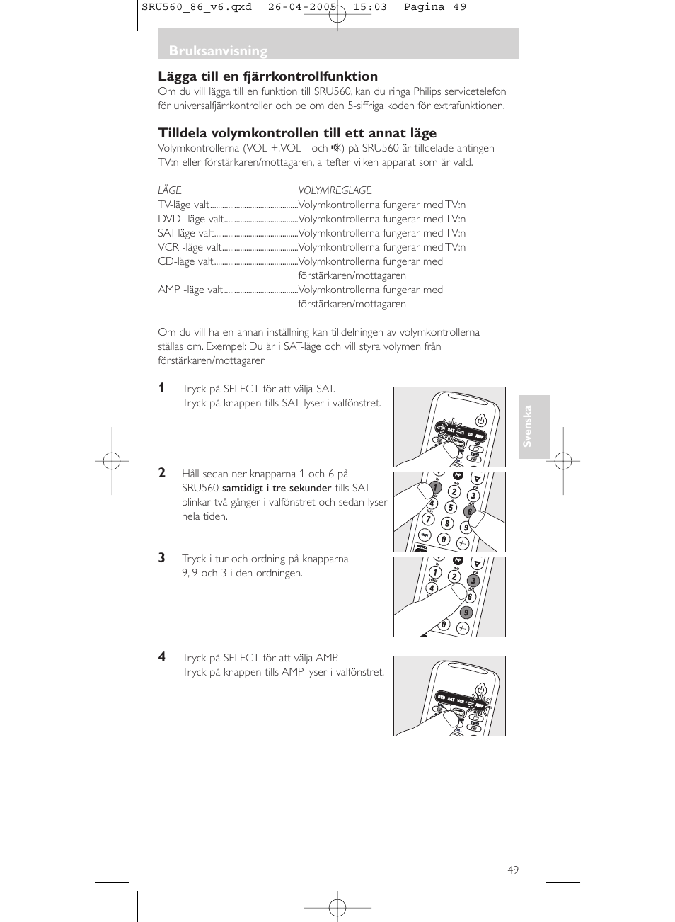 Philips Universal-Fernbedienung User Manual | Page 49 / 84