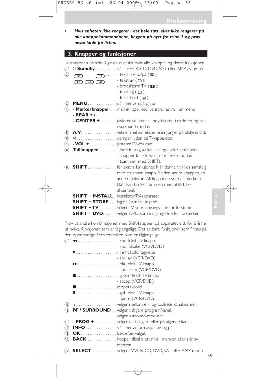 Philips Universal-Fernbedienung User Manual | Page 55 / 84