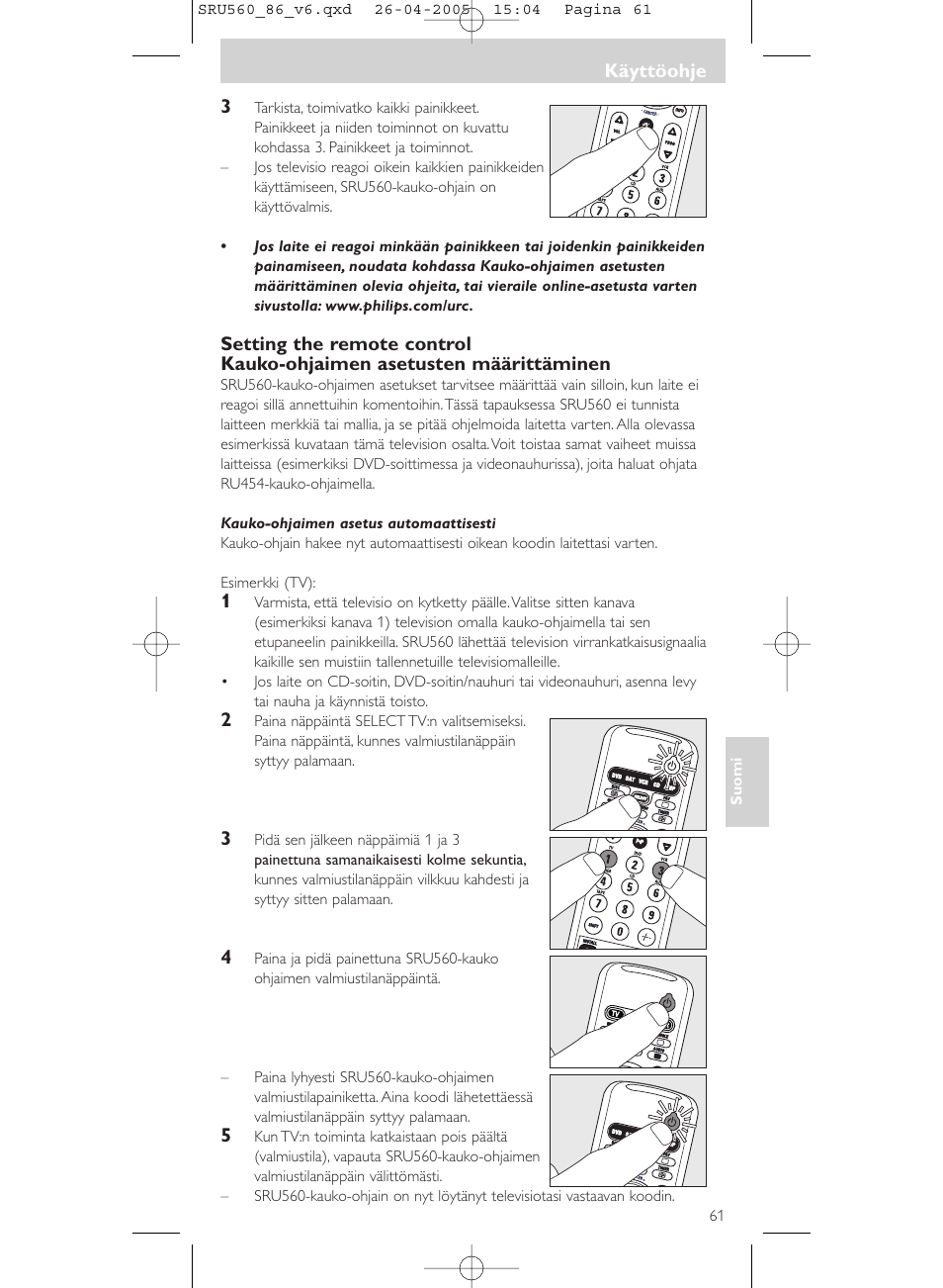 Philips Universal-Fernbedienung User Manual | Page 61 / 84