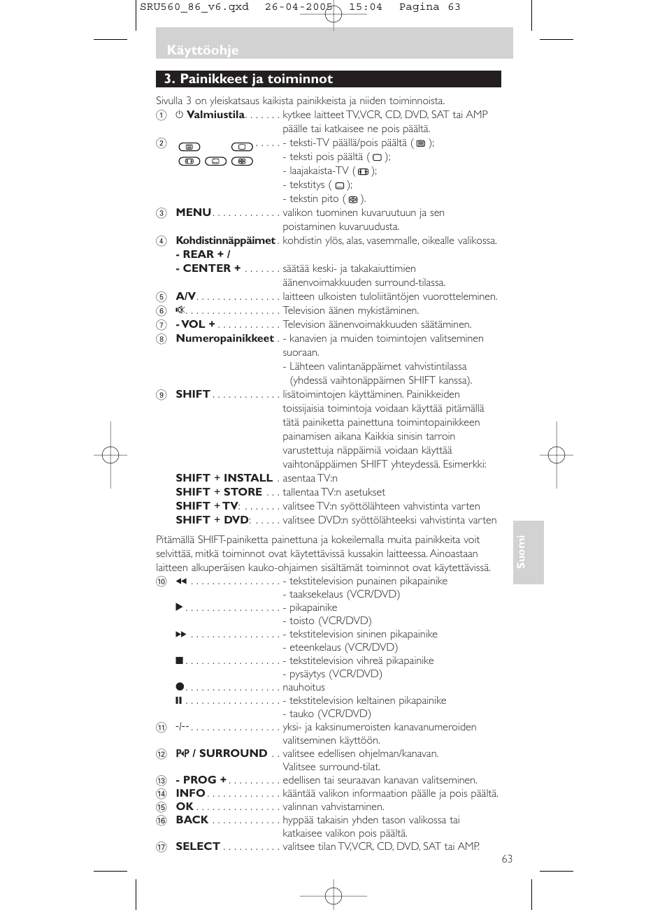 Philips Universal-Fernbedienung User Manual | Page 63 / 84