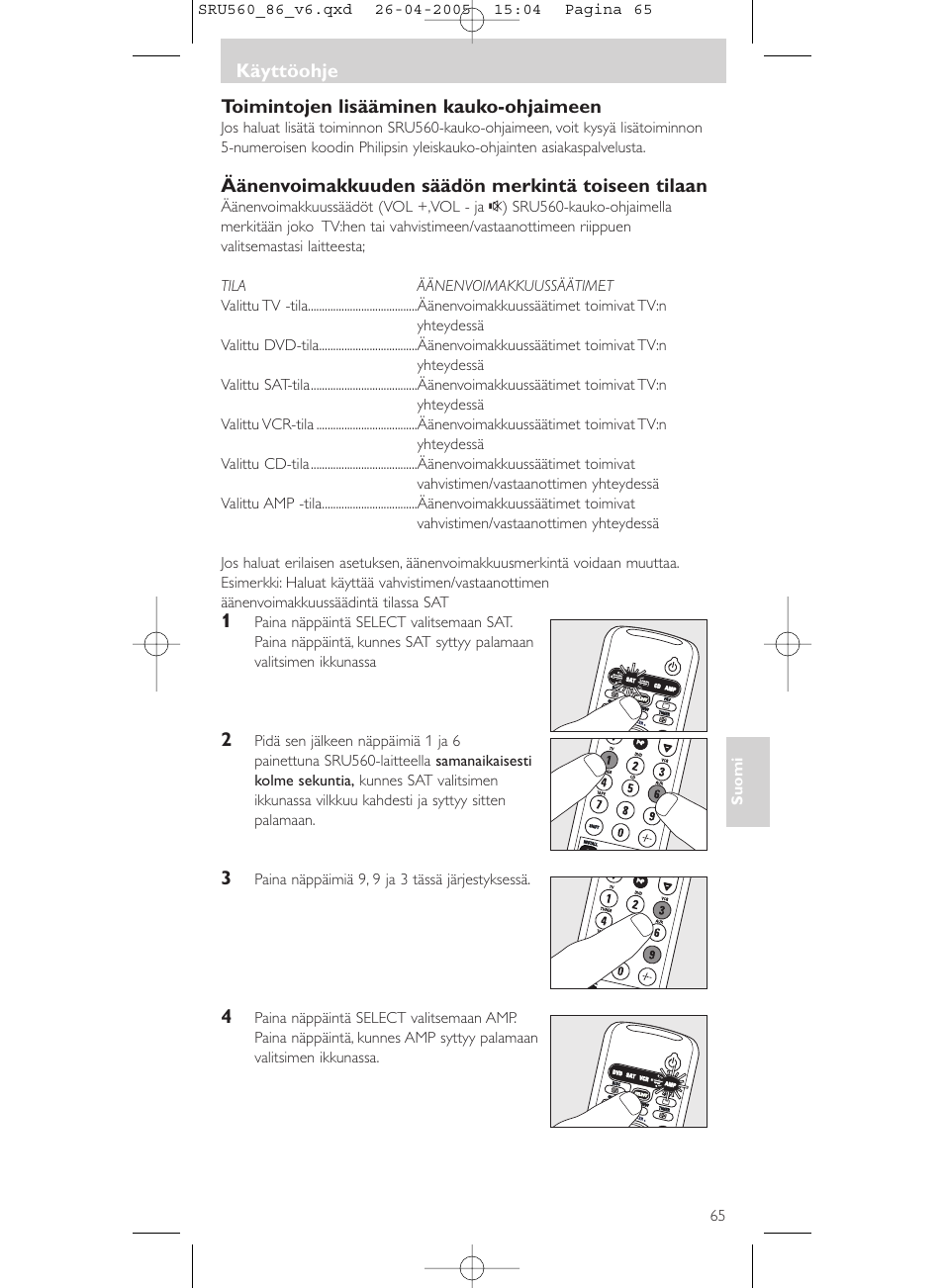 Philips Universal-Fernbedienung User Manual | Page 65 / 84