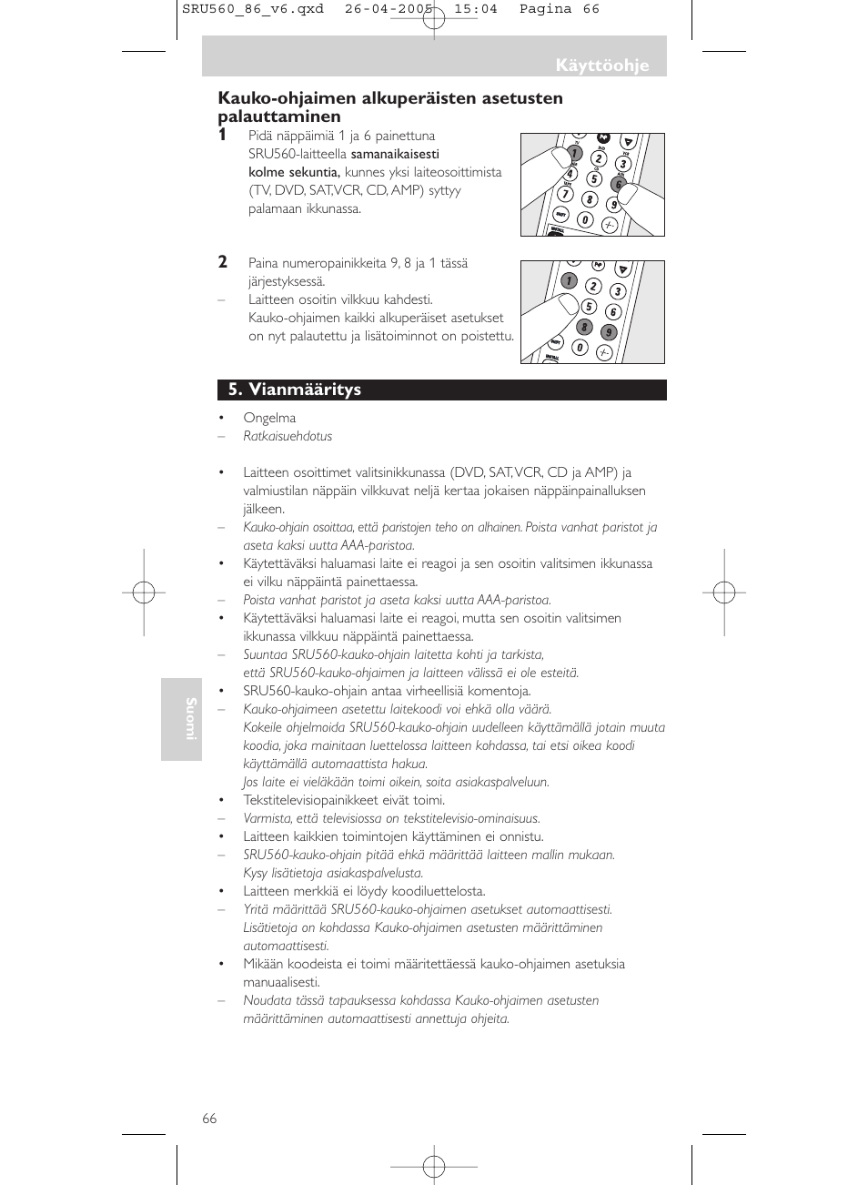 Philips Universal-Fernbedienung User Manual | Page 66 / 84