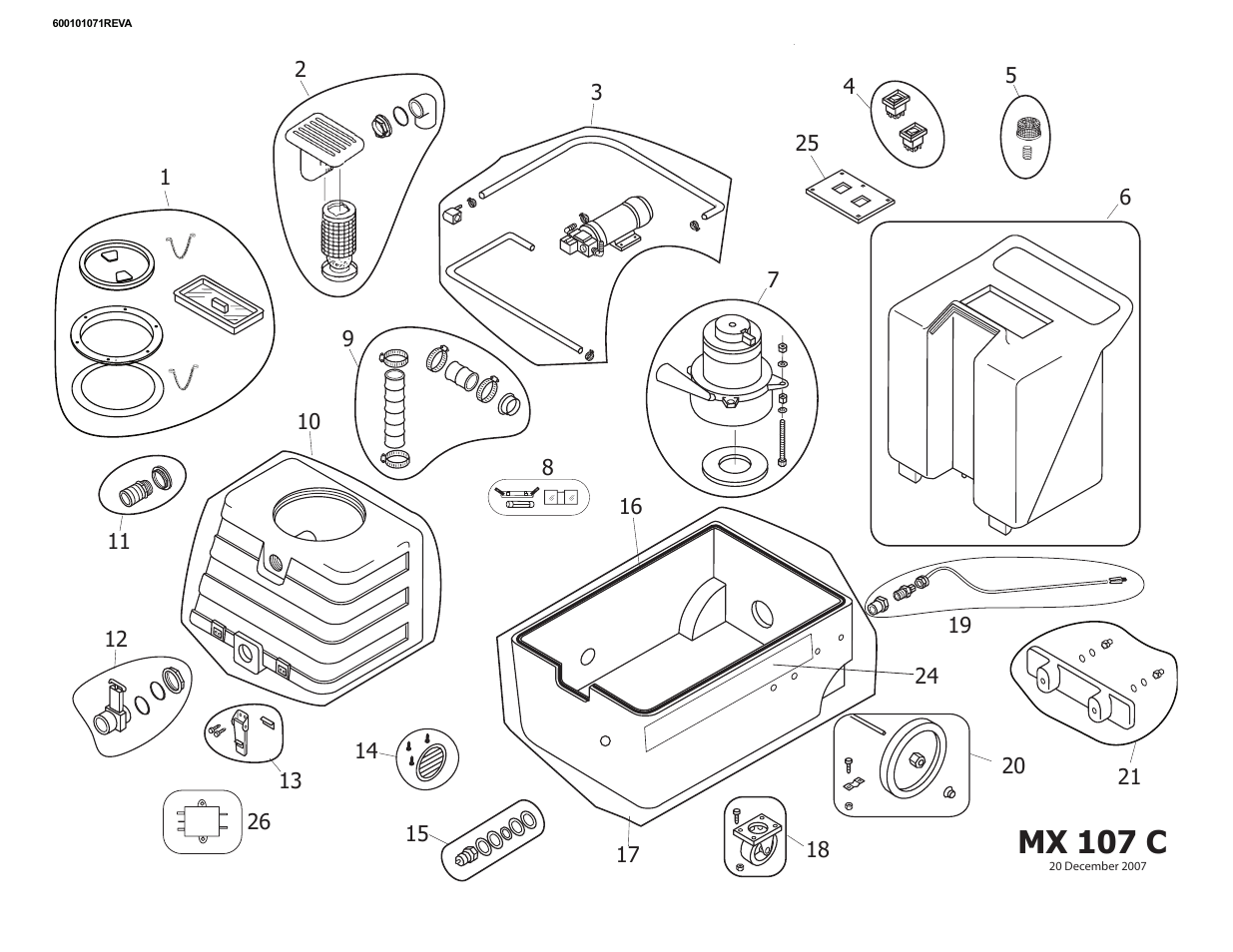 Mx 107 c | Nilfisk-ALTO MX 107 C User Manual | Page 22 / 64
