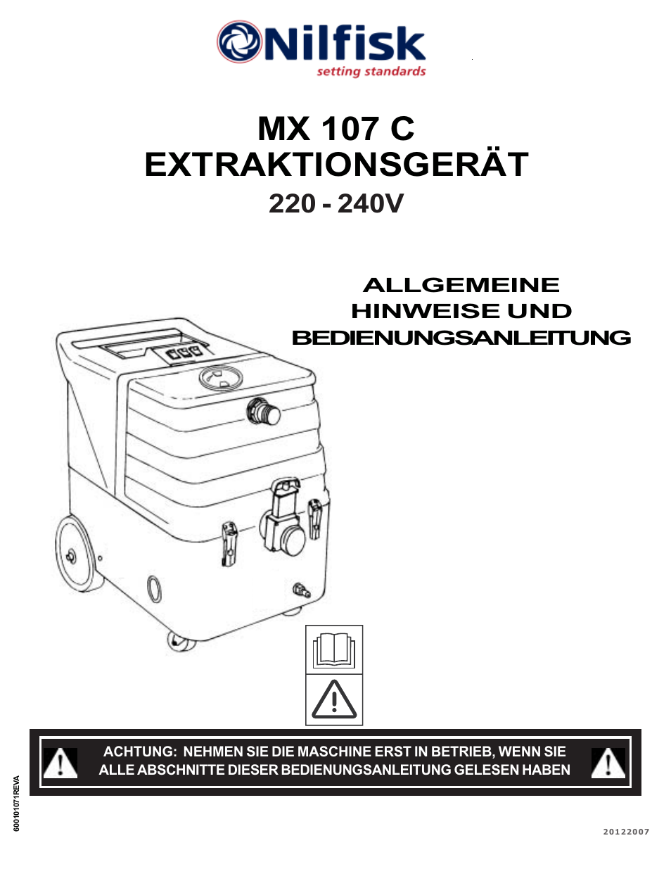 Mx 107 c extraktionsgerät | Nilfisk-ALTO MX 107 C User Manual | Page 33 / 64