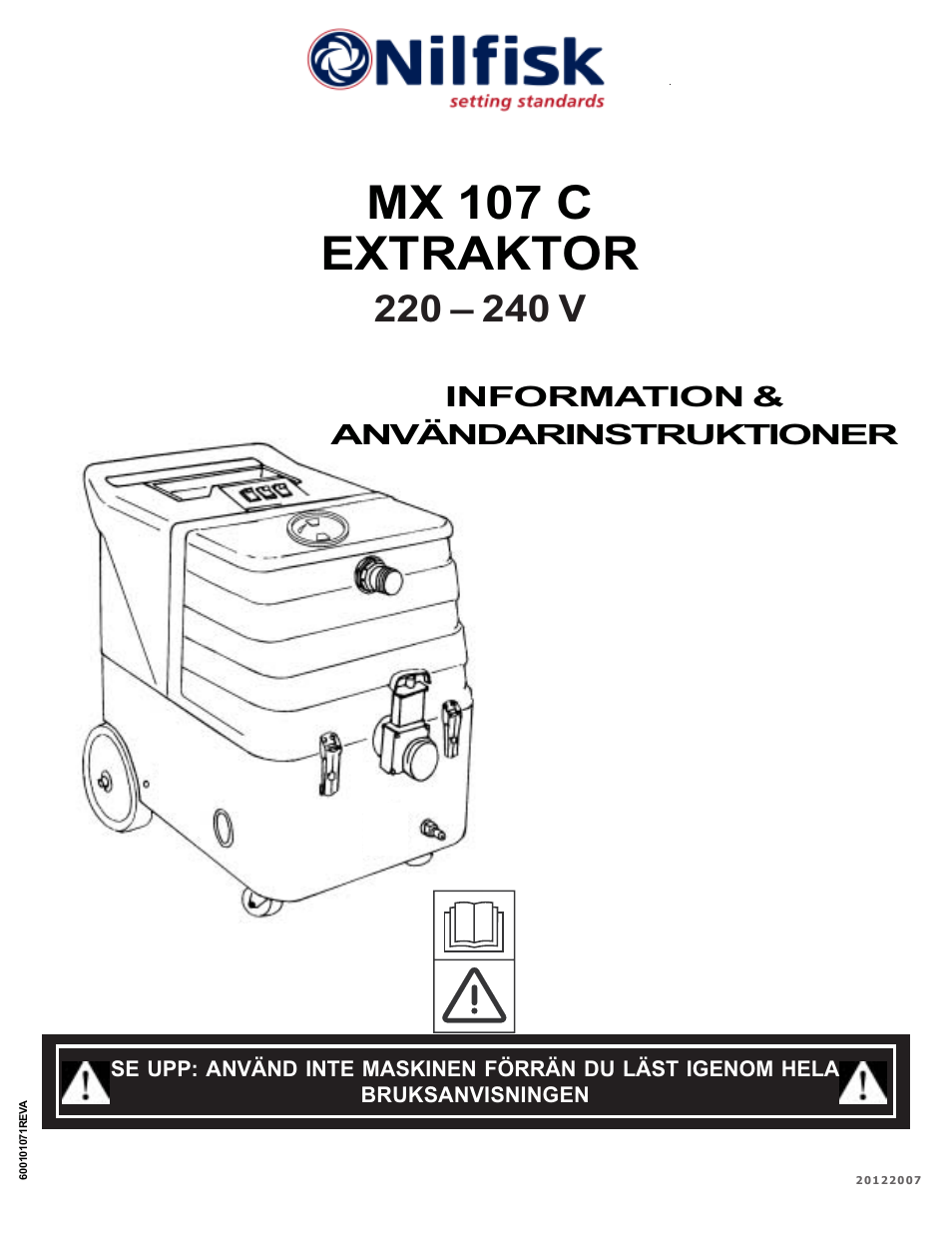 Mx 107 c extraktor | Nilfisk-ALTO MX 107 C User Manual | Page 41 / 64