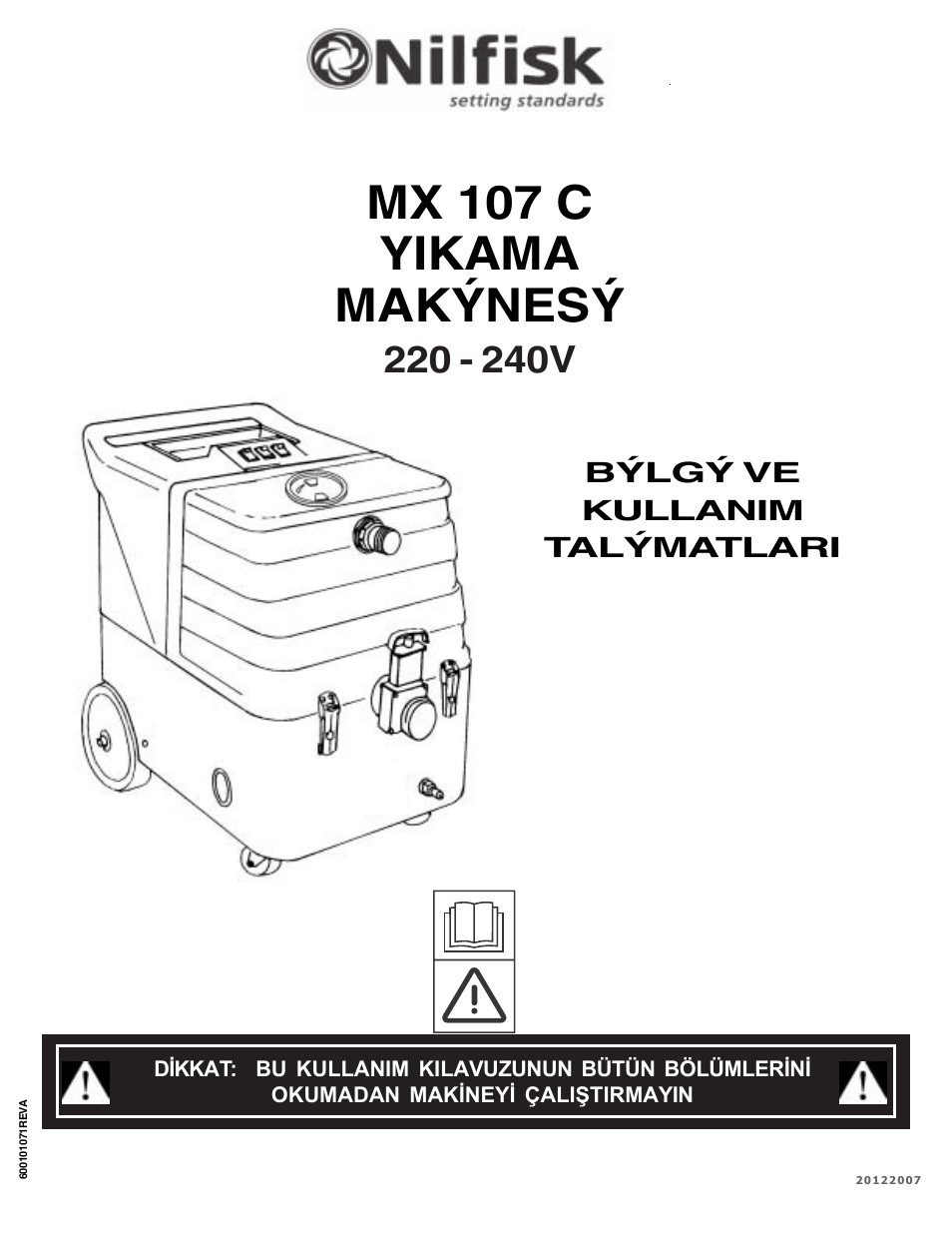 Mx 107 c yikama makýnesý | Nilfisk-ALTO MX 107 C User Manual | Page 49 / 64