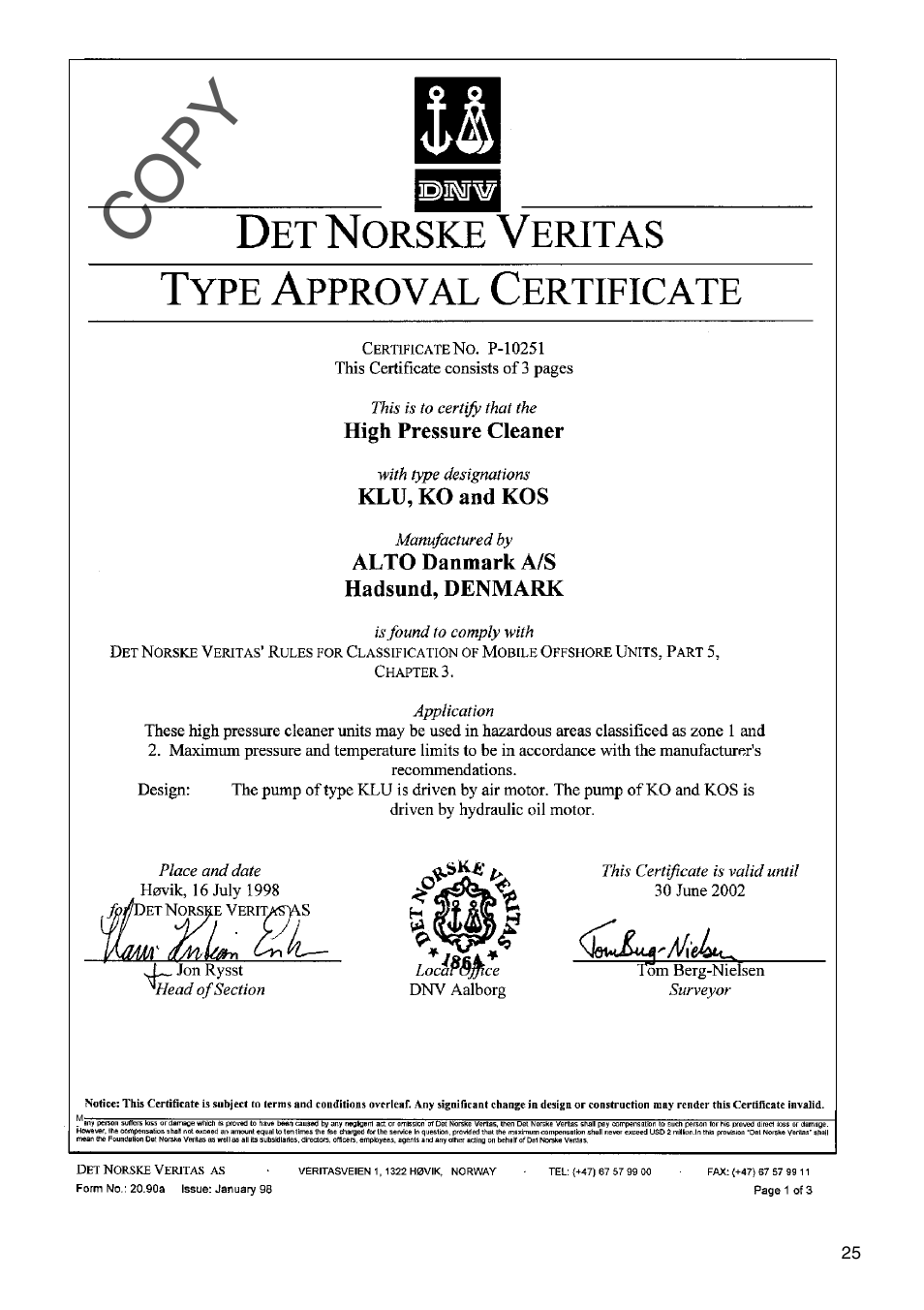 Copy | Nilfisk-ALTO 03KLU User Manual | Page 11 / 15