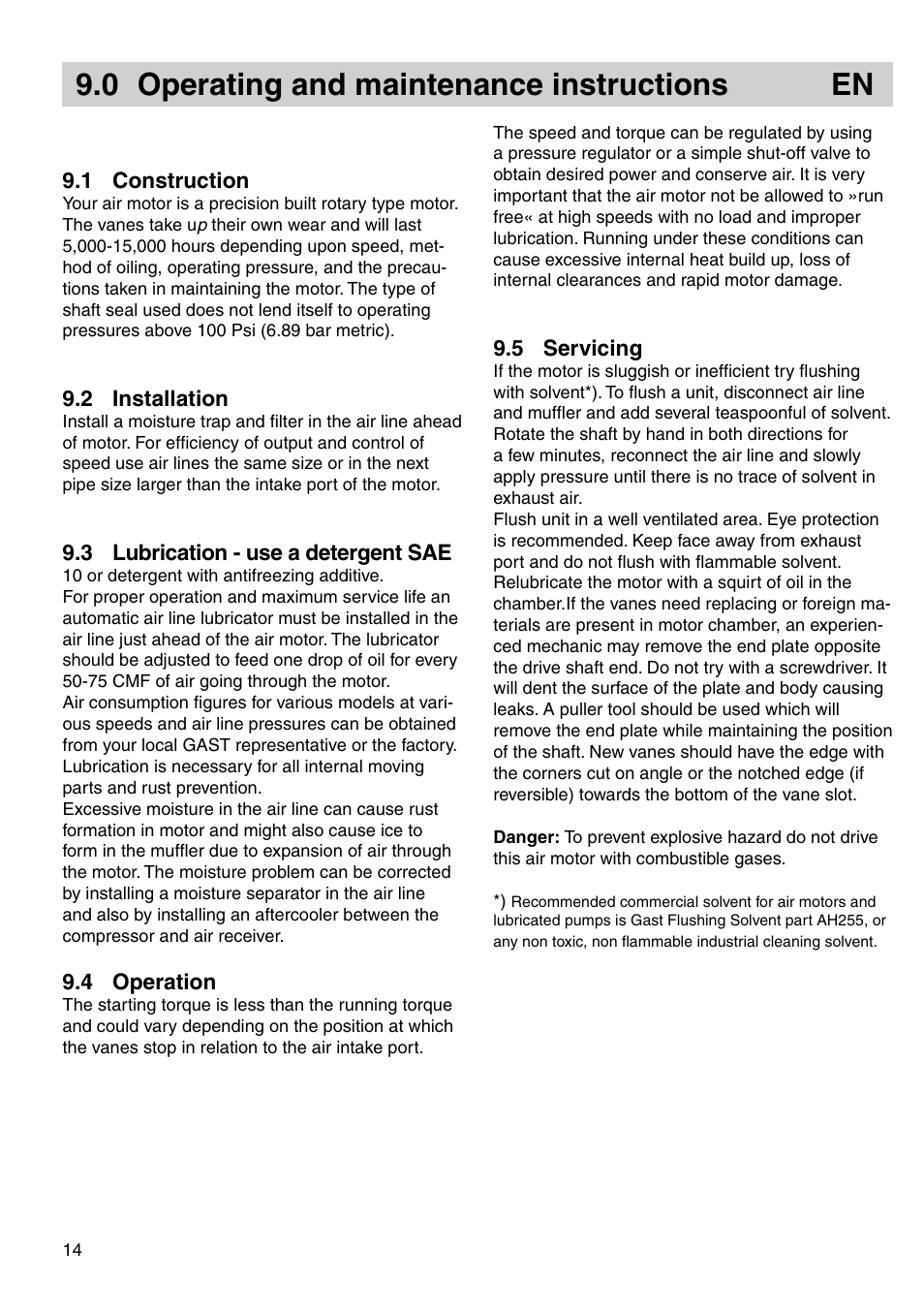 0 operating and maintenance instructions en | Nilfisk-ALTO 03KLU User Manual | Page 8 / 15