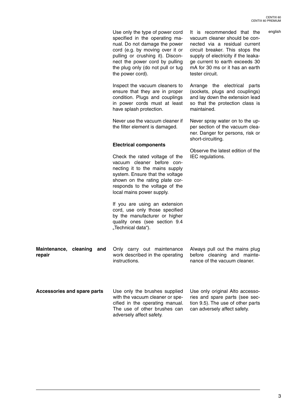 Nilfisk-ALTO Centix 40 User Manual | Page 21 / 107