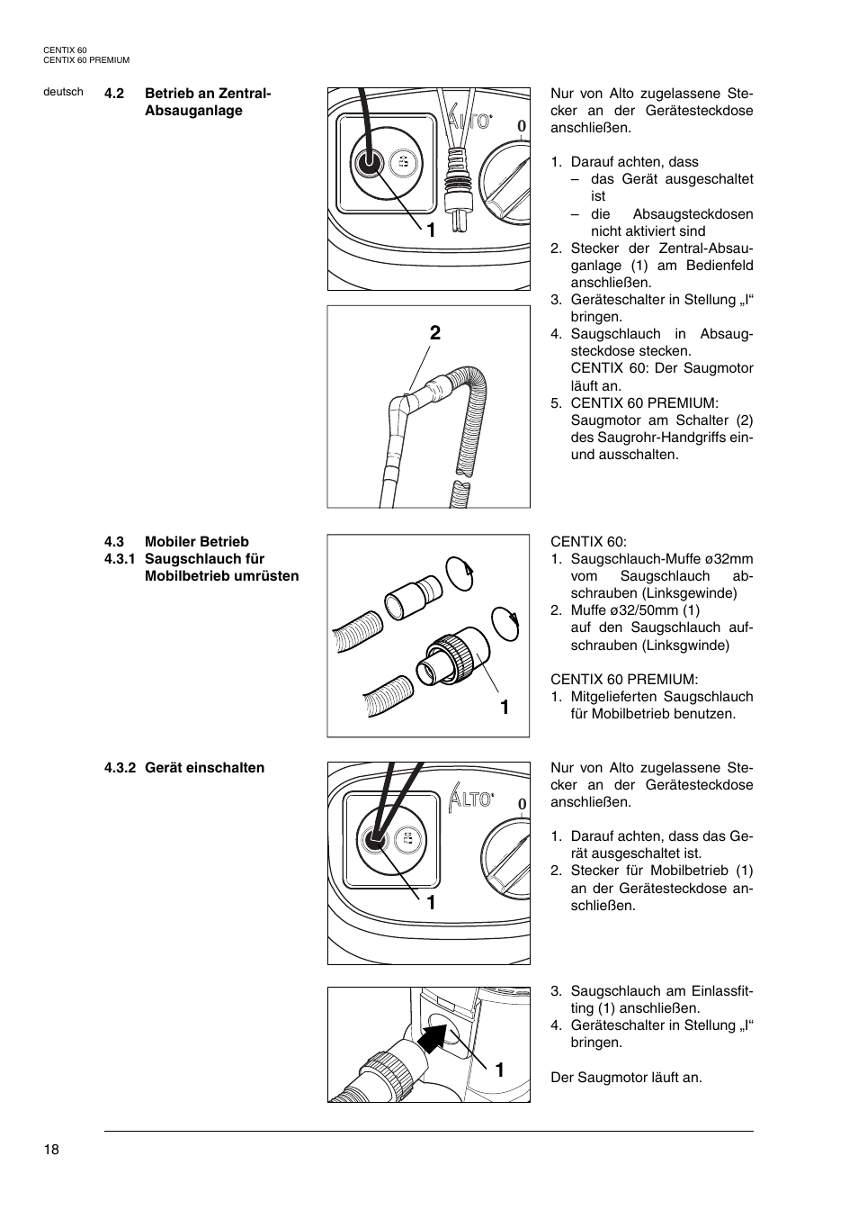 Nilfisk-ALTO Centix 40 User Manual | Page 36 / 107