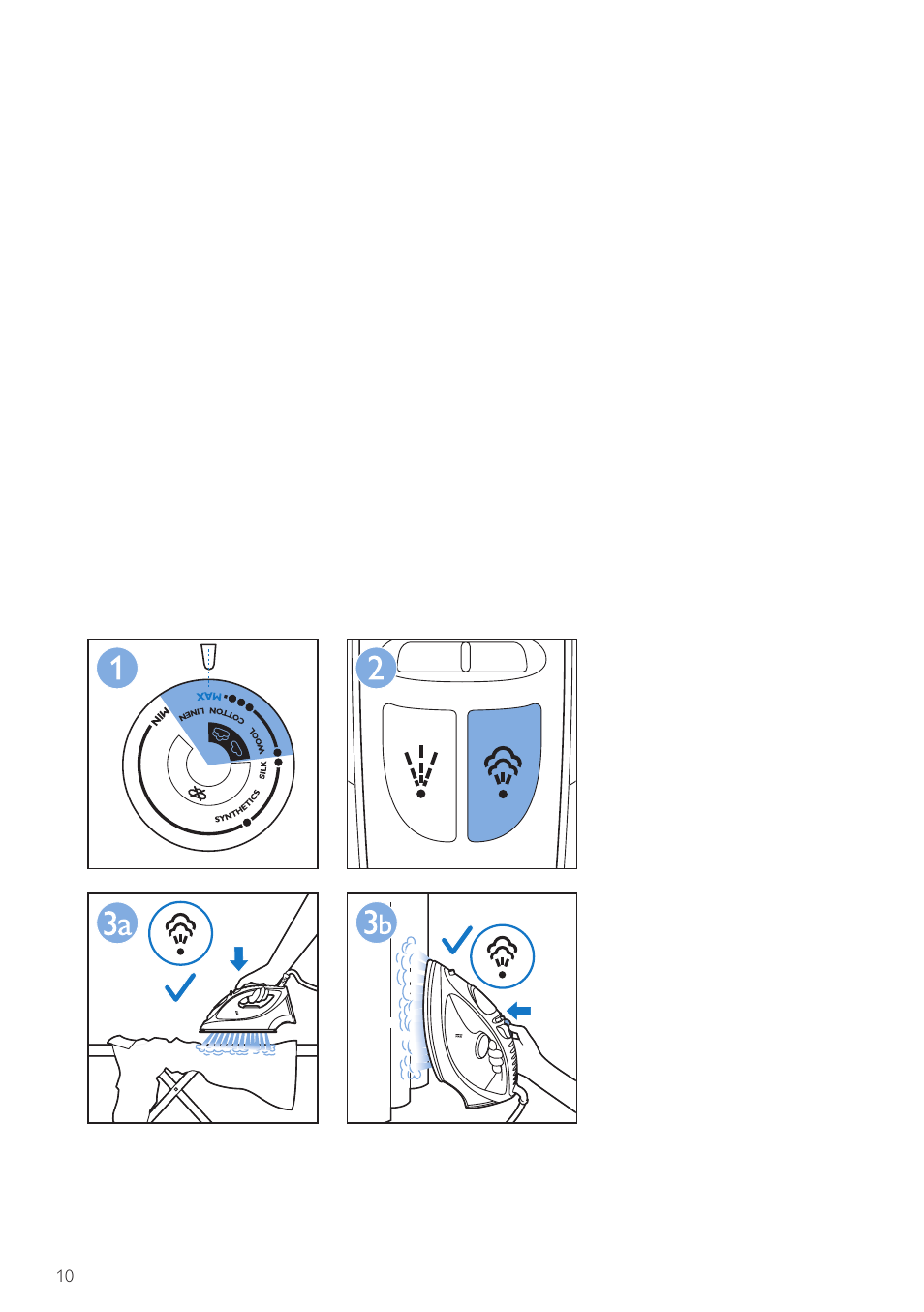 Philips ComfortCare Dampfbügeleisen User Manual | Page 10 / 20