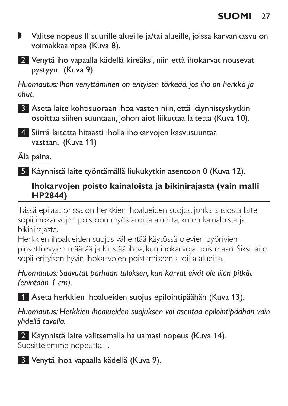 Philips Epilierer User Manual | Page 27 / 64