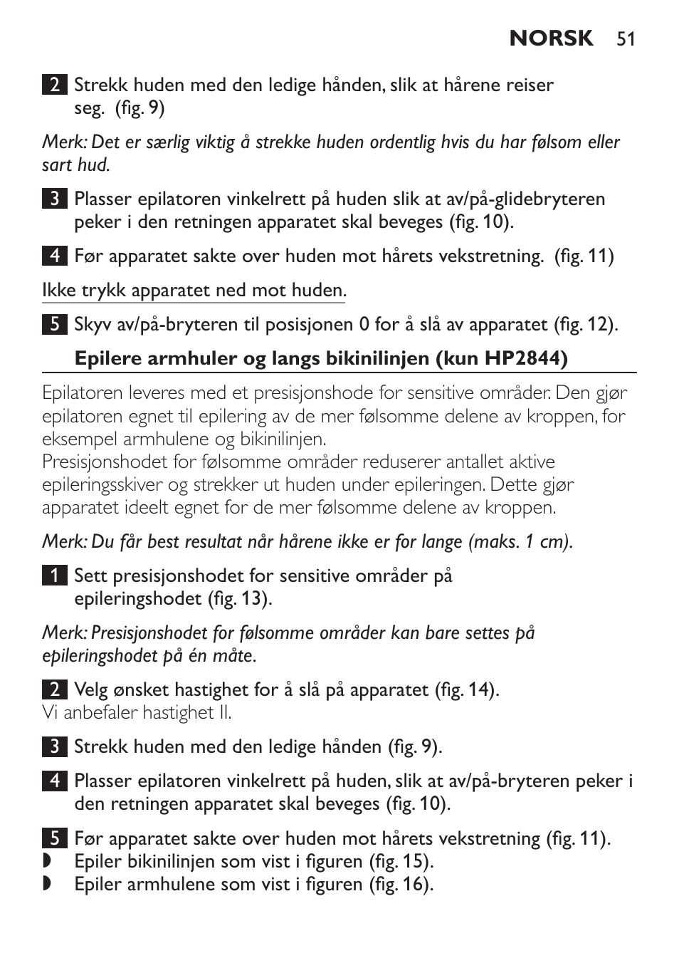 Philips Epilierer User Manual | Page 51 / 64