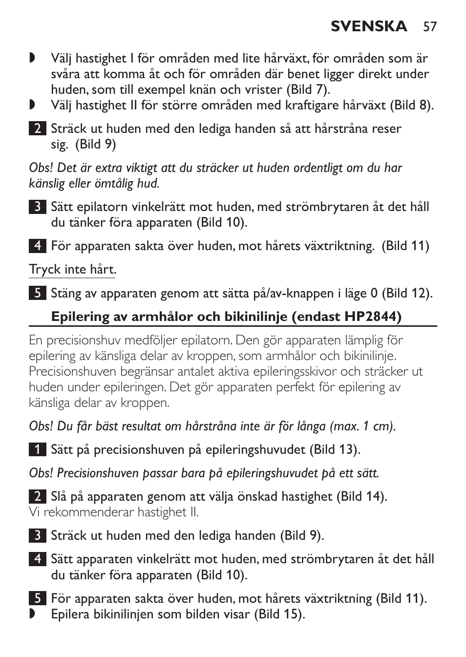 Philips Epilierer User Manual | Page 57 / 64