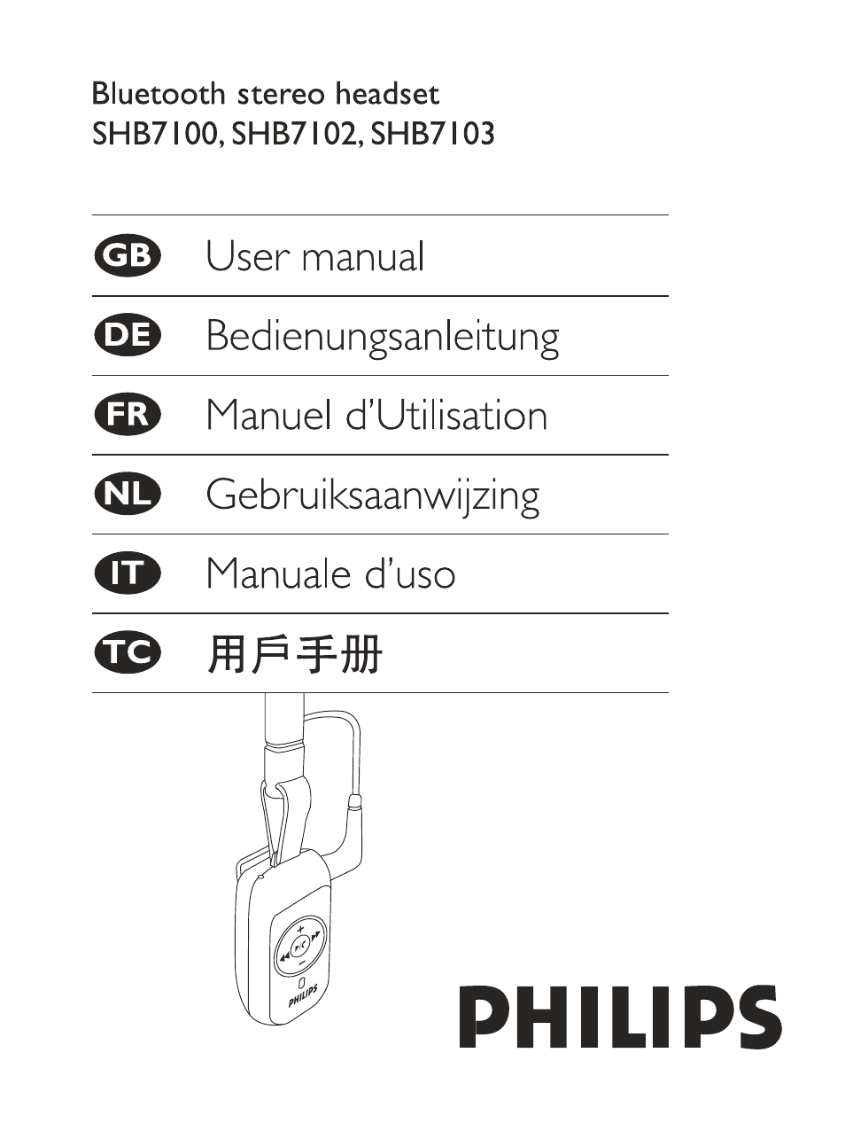 Philips Bluetooth-Stereo-Headset User Manual | 107 pages