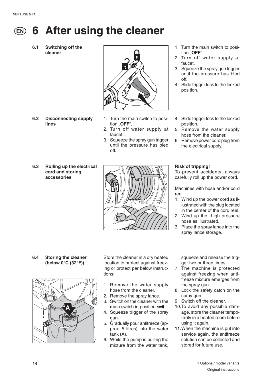 6 after using the cleaner | Nilfisk-ALTO NEPTUNE 5 FA 107400337 C User Manual | Page 16 / 24