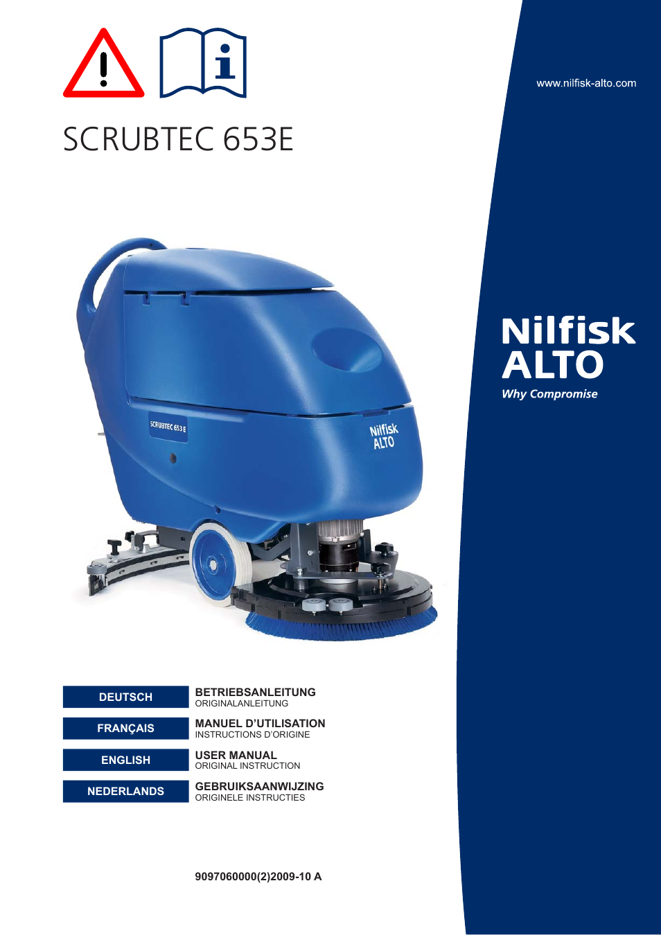 Nilfisk-ALTO SCRUBTEC 653E User Manual | 76 pages