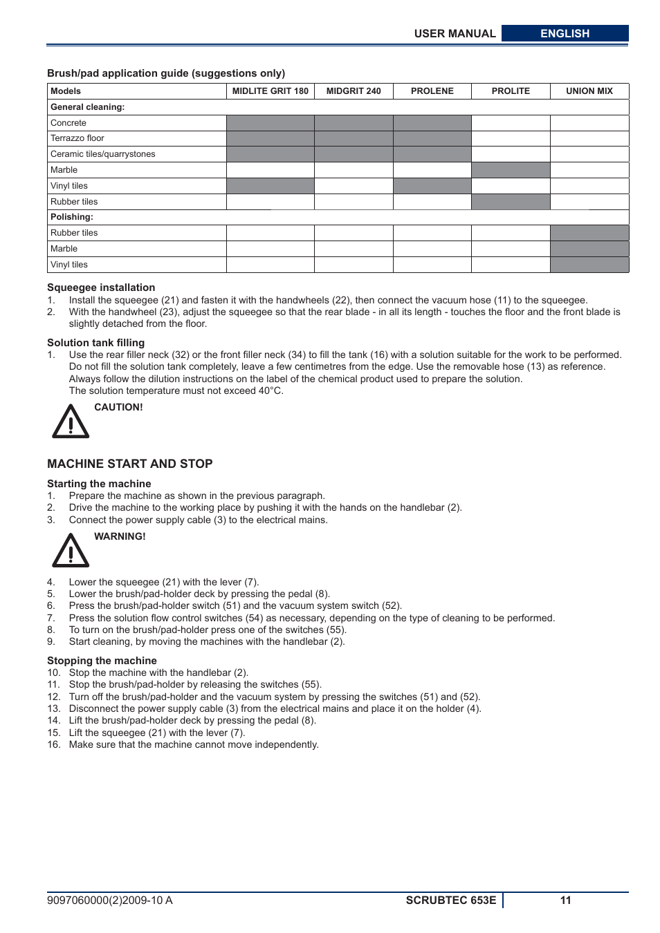 Nilfisk-ALTO SCRUBTEC 653E User Manual | Page 49 / 76