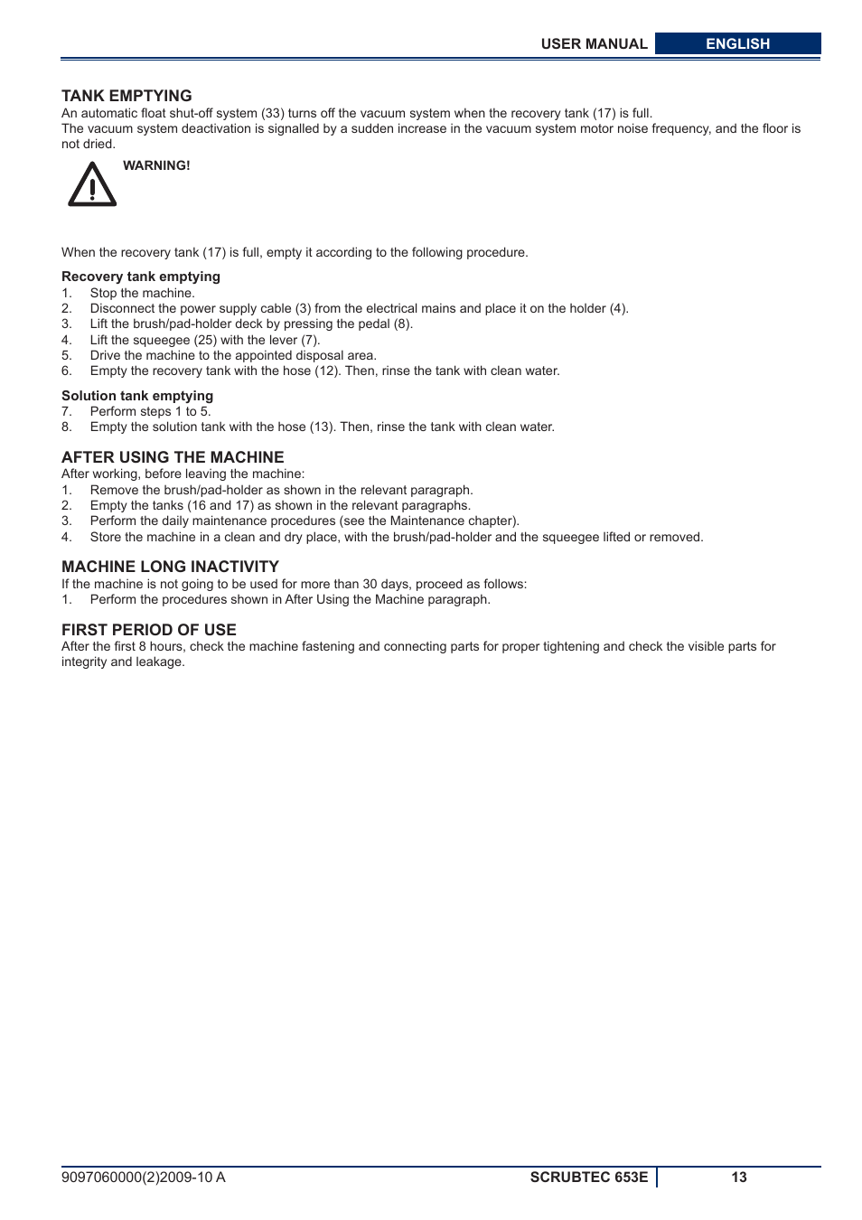 Nilfisk-ALTO SCRUBTEC 653E User Manual | Page 51 / 76