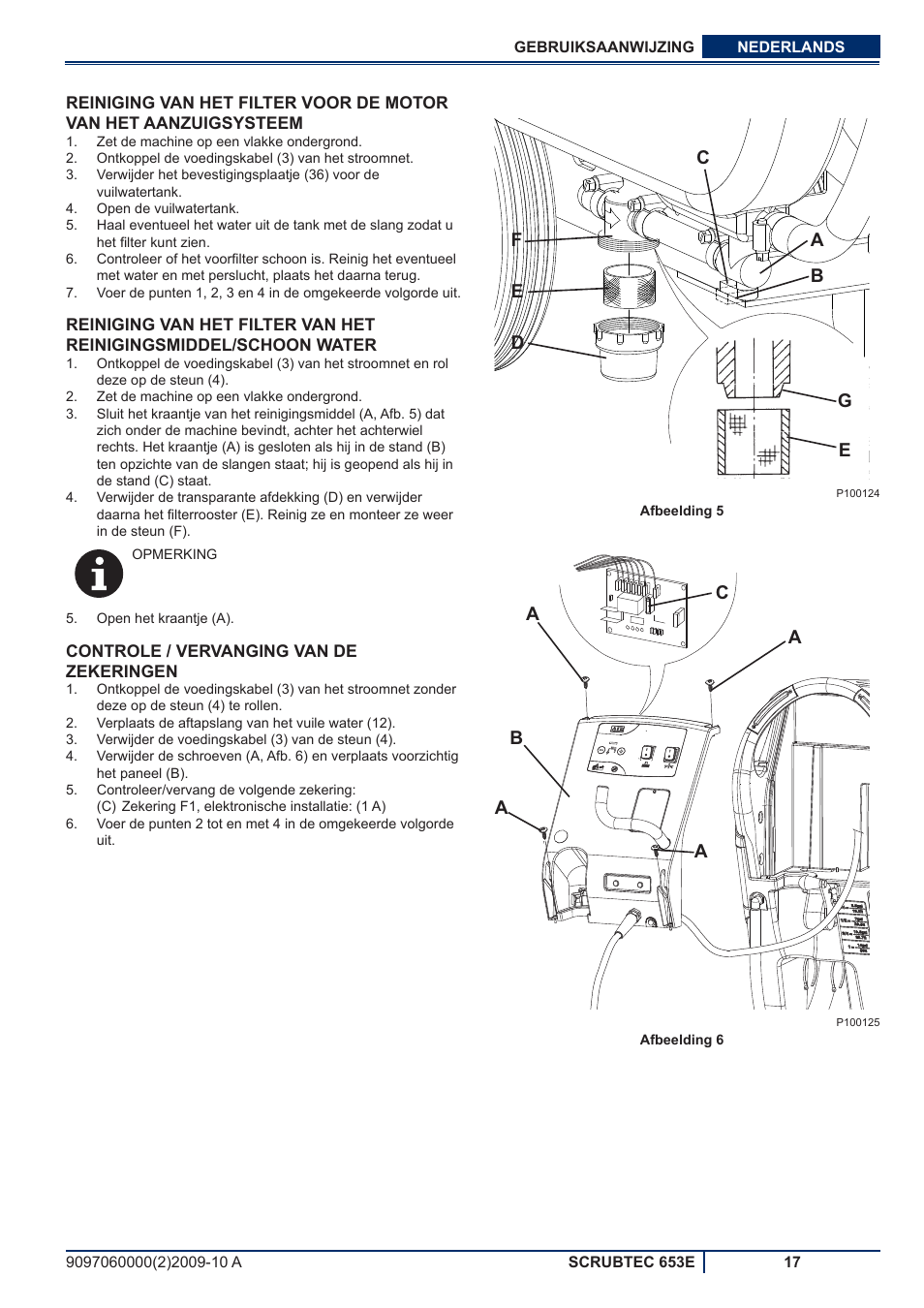 Nilfisk-ALTO SCRUBTEC 653E User Manual | Page 73 / 76