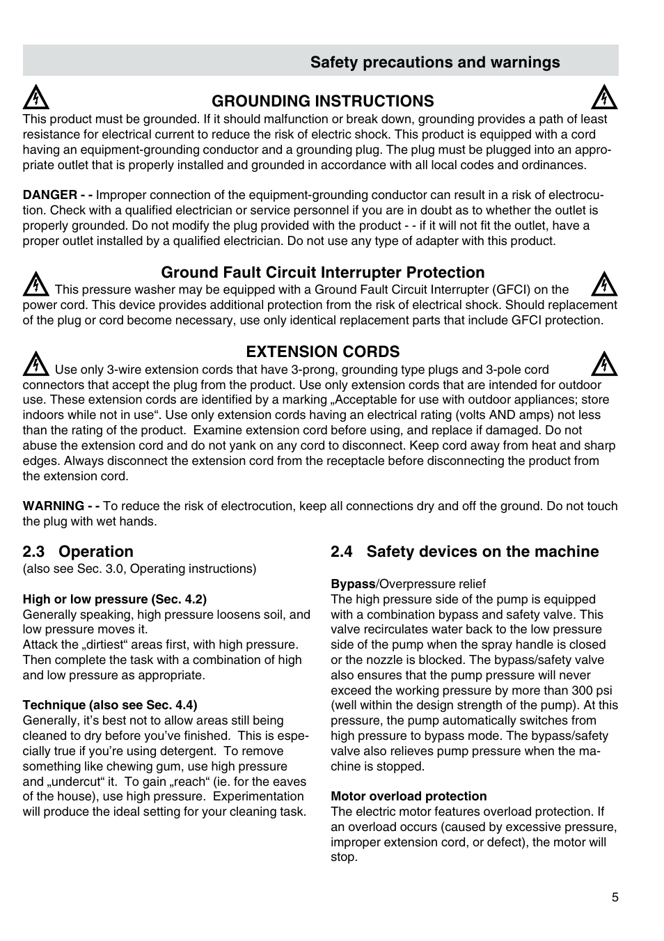 Nilfisk-ALTO Kew 30CA COMPACT I User Manual | Page 6 / 14