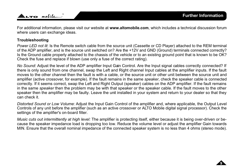 Further information | Nilfisk-ALTO ADP102 User Manual | Page 10 / 14