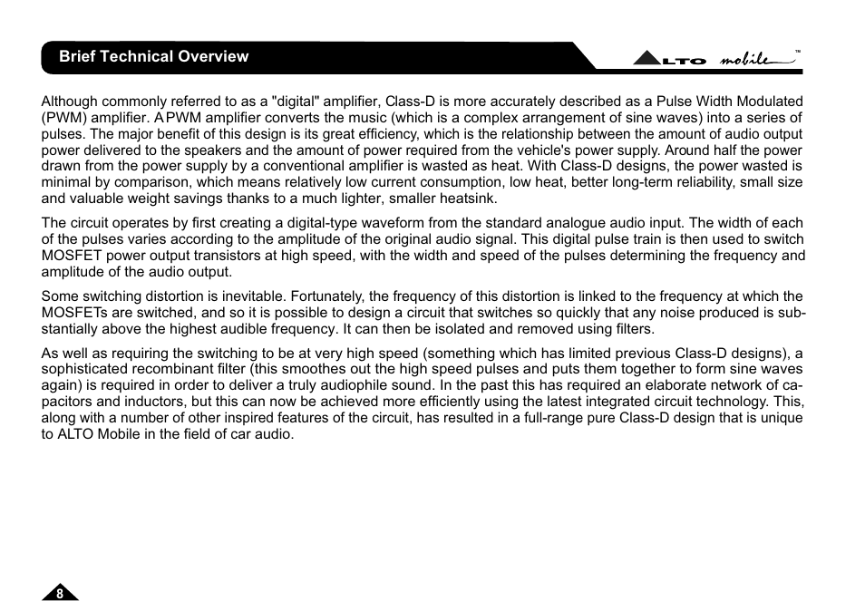 Brief technical overview | Nilfisk-ALTO ADP102 User Manual | Page 9 / 14