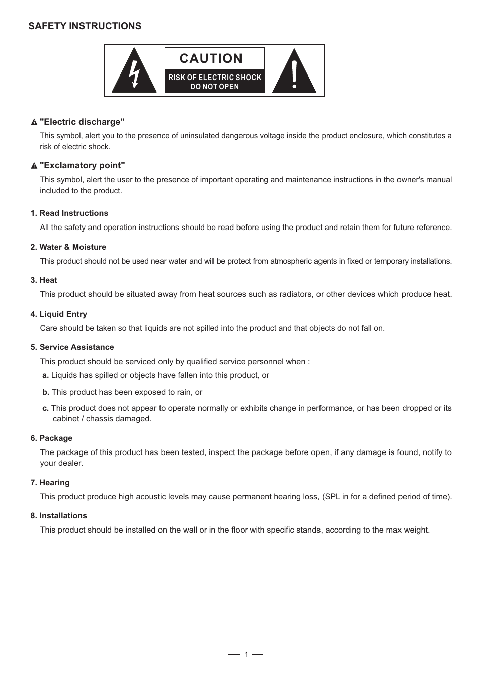 Caution | Nilfisk-ALTO PS Series User Manual | Page 2 / 11