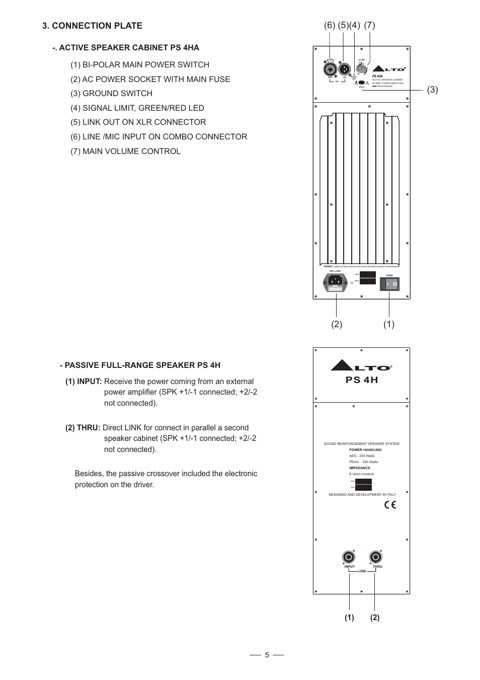 Connection plate, Ps 4h | Nilfisk-ALTO PS Series User Manual | Page 6 / 11