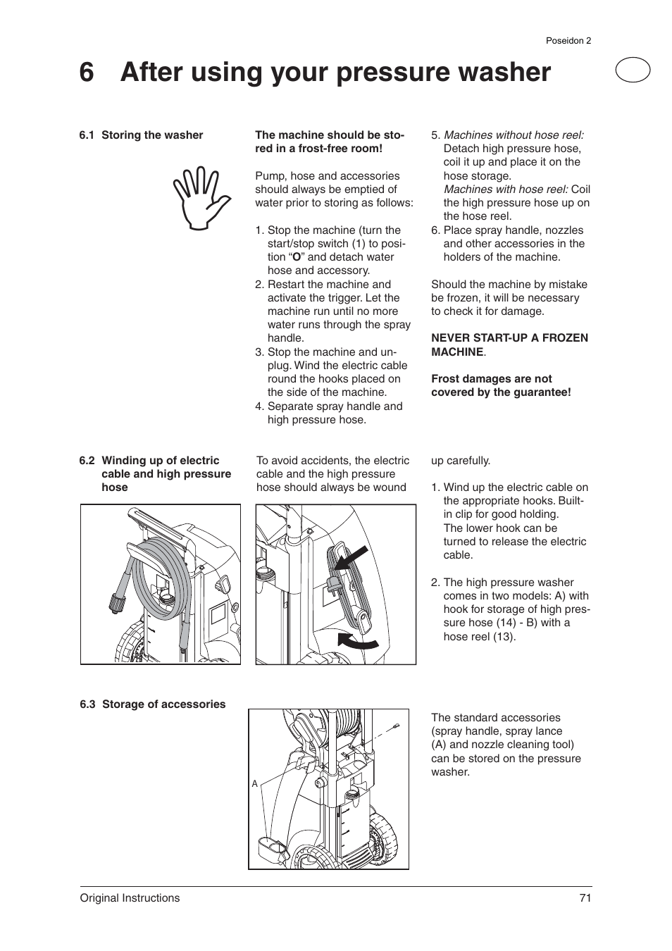 6 after using your pressure washer | Nilfisk-ALTO 2 User Manual | Page 12 / 18